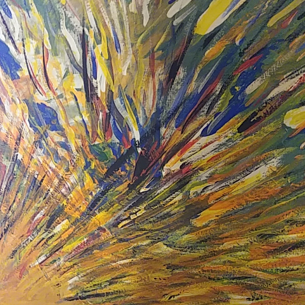 Color Sparks, Lovely Acrylic Painting